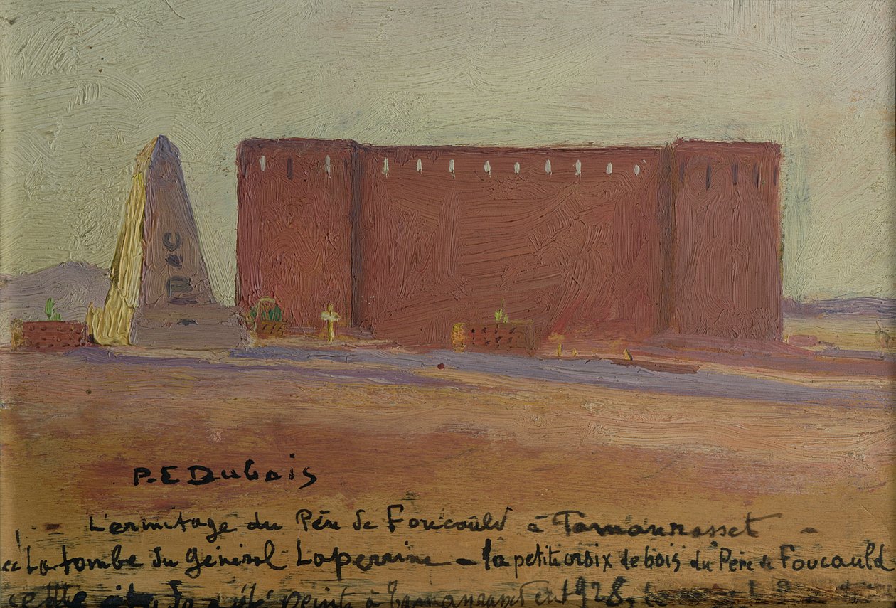 Eremitaget för fader Charles Eugene de Foucauld (1858-1916) på Tamanrasset av Paul Elie Dubois