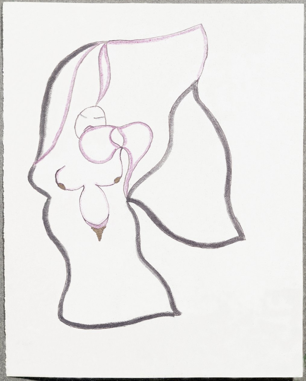 Kvinna-blomma (ritning av Paul Eluard
