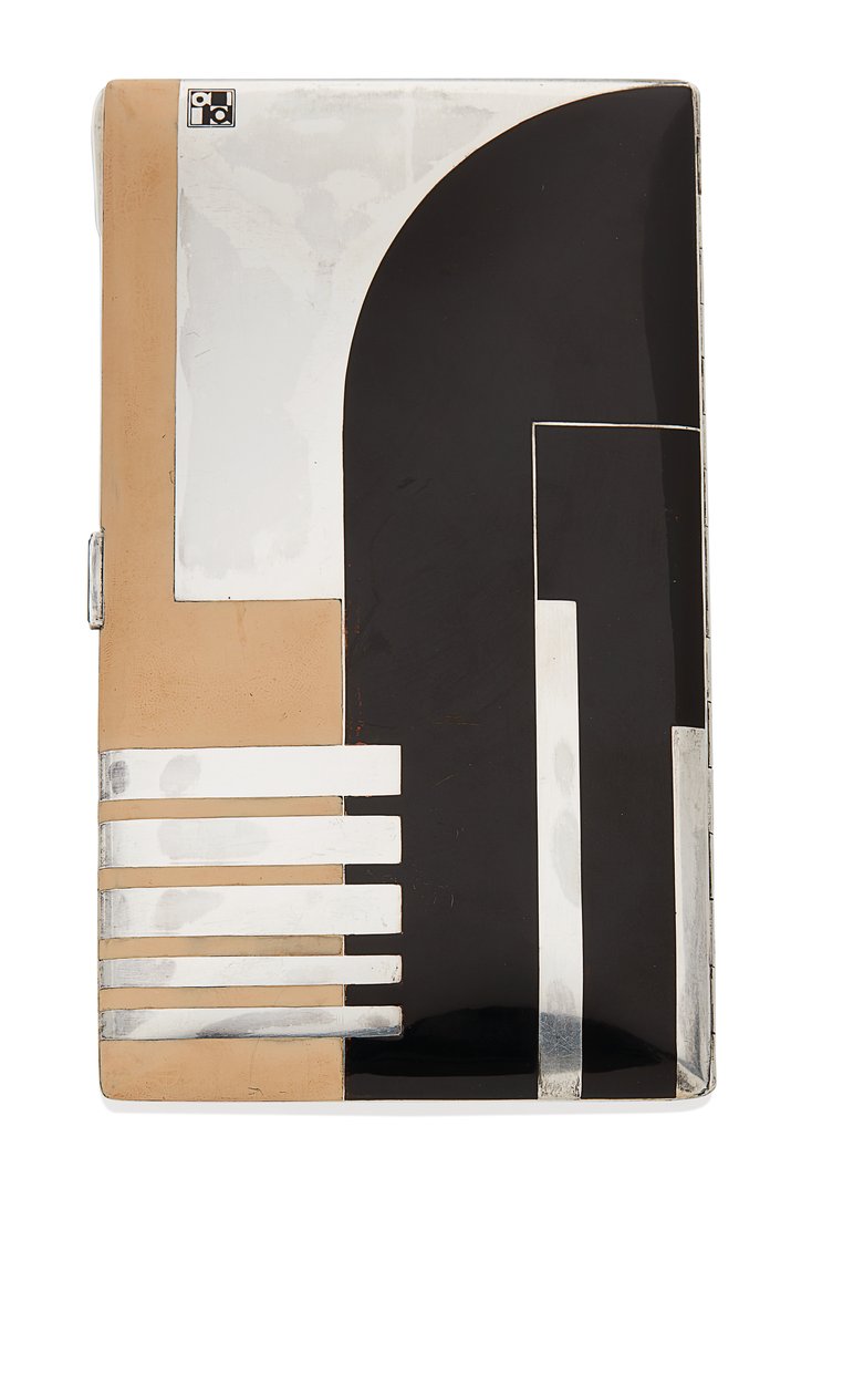 Cigarettfodral, ca 1925 (förgylld metall & lack) av Paul Emile Brandt
