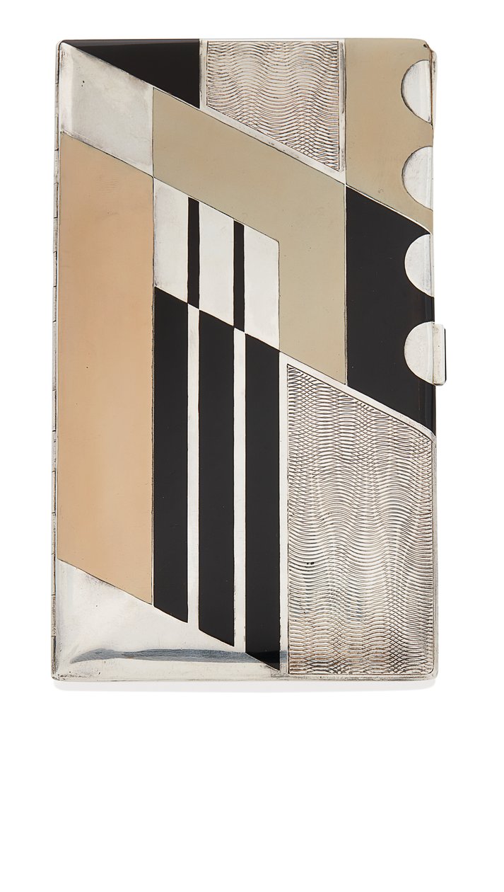 Cigarettfodral, ca 1925 (förgylld metall & lack) av Paul Emile Brandt