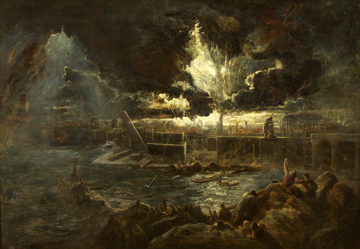 The Destruction of Pompeii, c.1835 (olja på duk) av Paul Falconer Poole