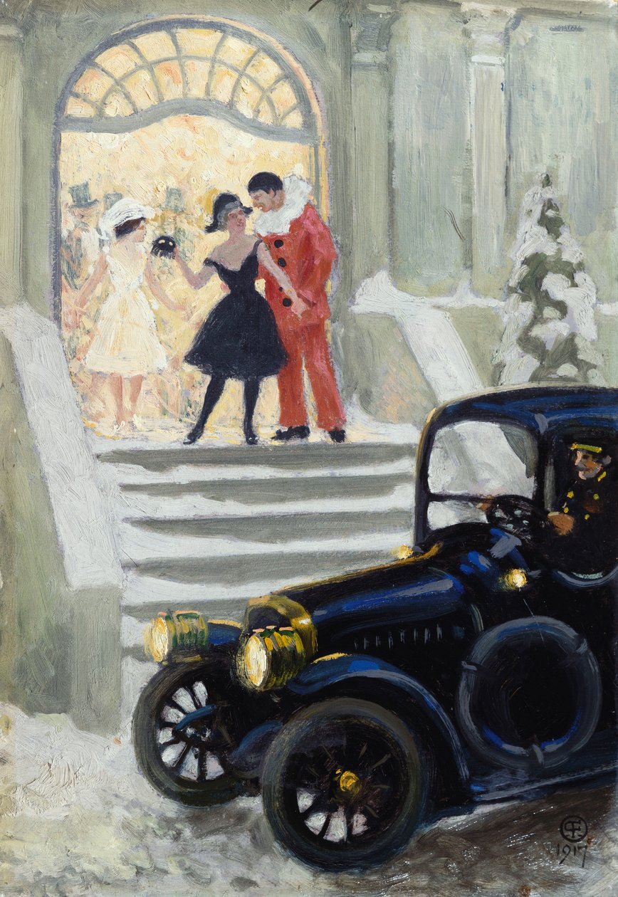 Efter balen, 1917 av Paul Fischer