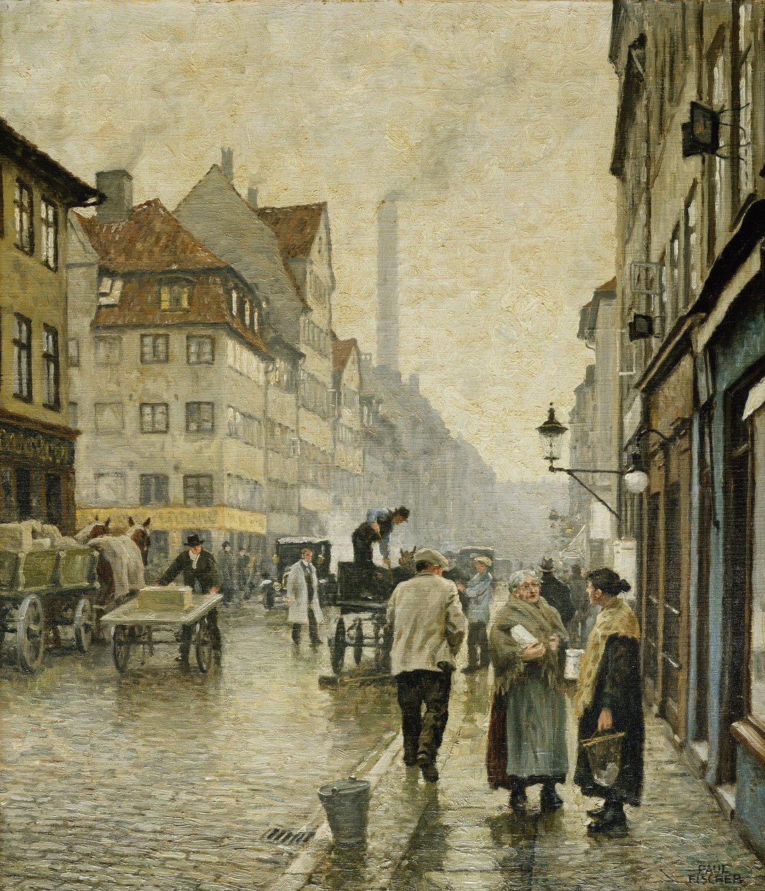 Krystalgade, Köpenhamn, av Paul Fischer