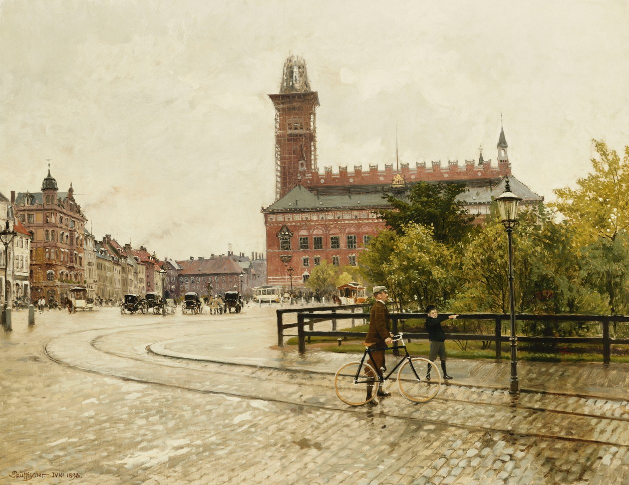 Rådhuspladsen, Köpenhamn, 1893 av Paul Fischer