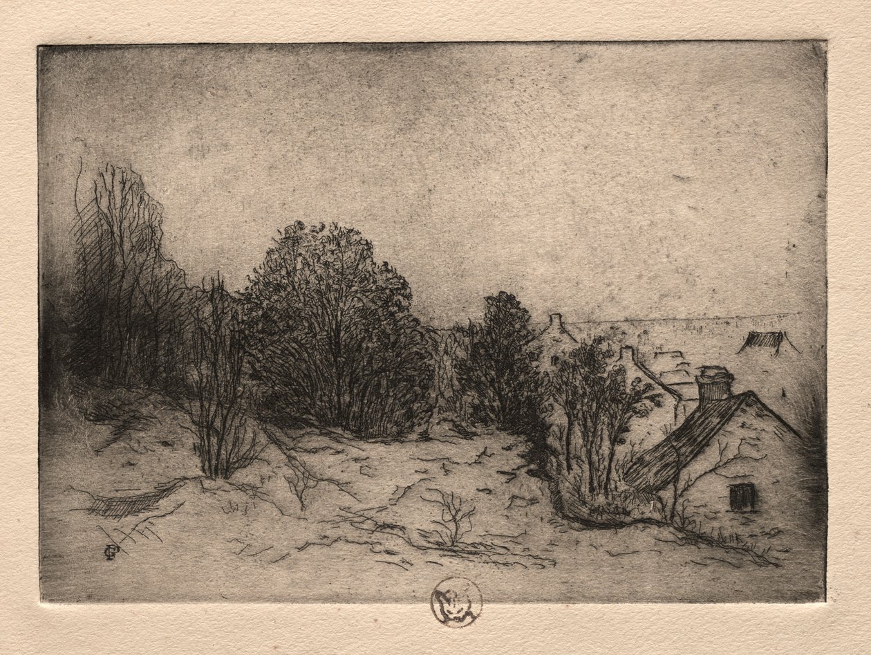 Sex etsningar: Vesnots, Auvers on the Oise, 1895. av Paul Gachet