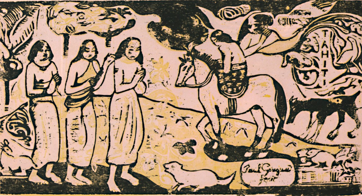 A Change of Residence, c.1899, 1946 av Paul Gauguin