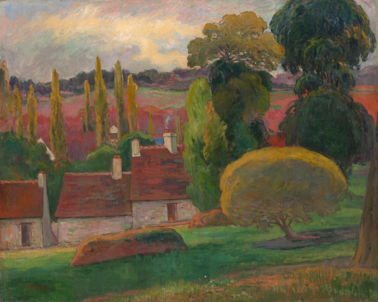 En gård i Bretagne, ca 1894 av Paul Gauguin