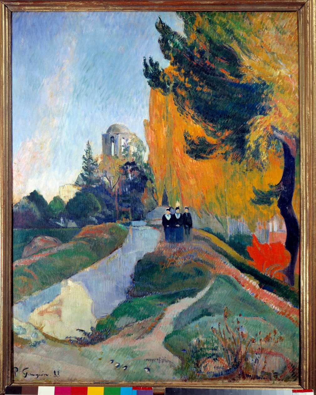 Alyscamps i Arles. Målning av Paul Gauguin (1848-1903) av Paul Gauguin