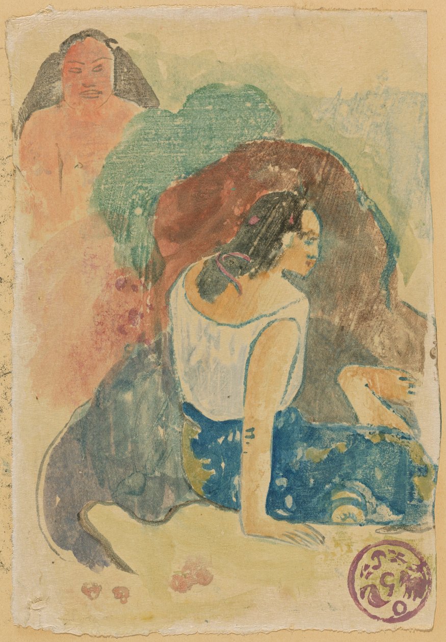 Djävulens ord [recto] av Paul Gauguin