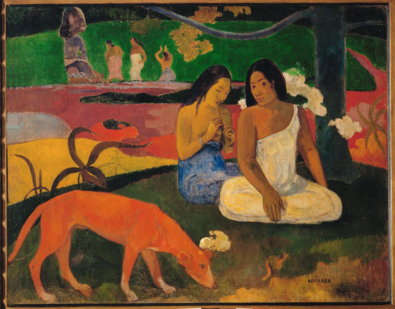 Arearea eller Joyeusetes (olja på duk) av Paul Gauguin