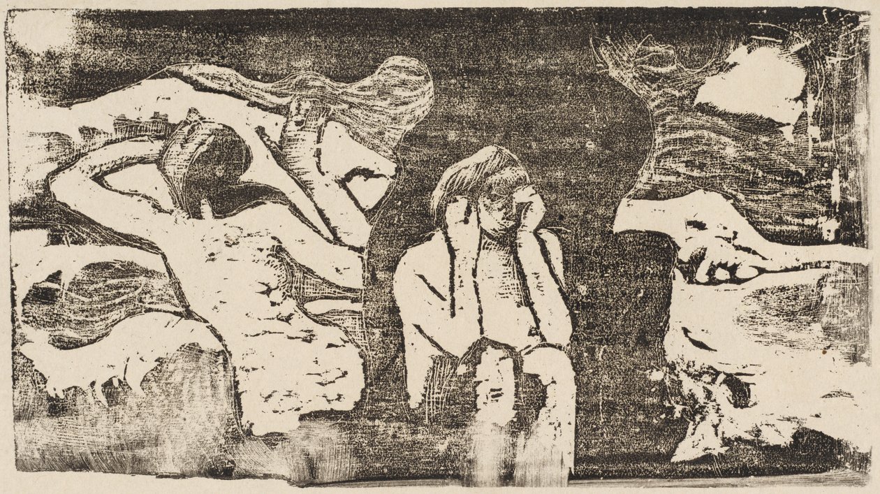 På Black Rocks av Paul Gauguin