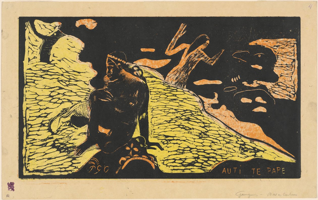 Auti te Pape (Kvinnor vid floden) av Paul Gauguin