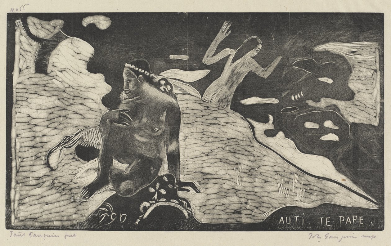 Auti te Pape (Kvinnor vid floden) av Paul Gauguin