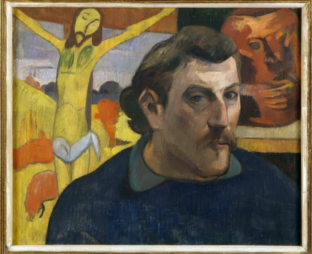 Självporträtt med den gula Kristus av Paul Gauguin