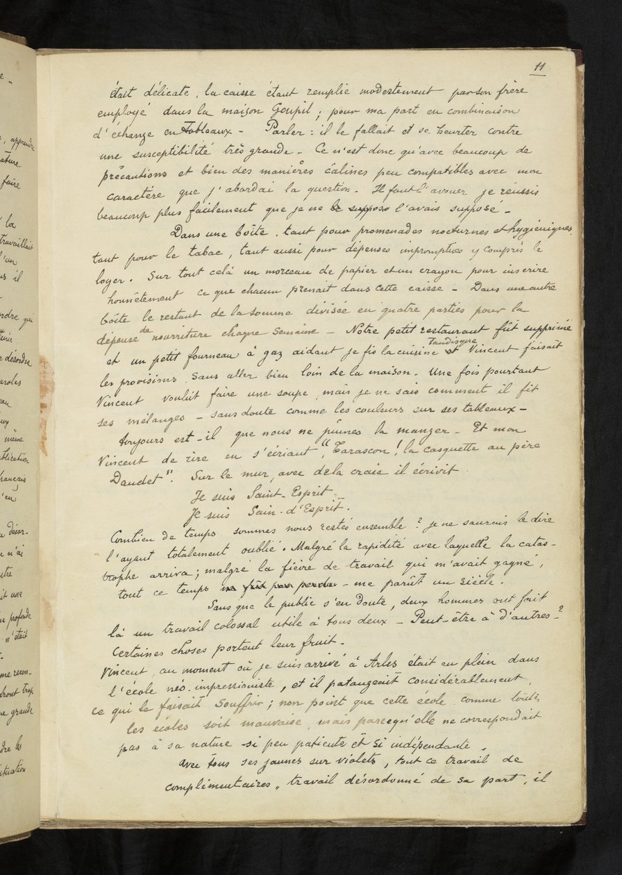 Före och efter - Beskrivning av Gauguins vistelse hos Vincent van Gogh i Arles (S. 11) av Paul Gauguin