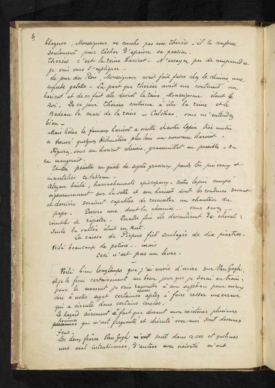 Avant et après - Beskrivning av Gauguins vistelse hos Vincent van Gogh i Arles (S. 8) av Paul Gauguin