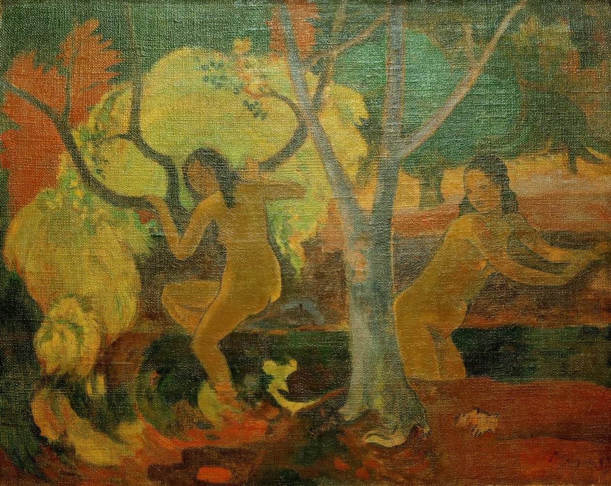 Badgäster på Tahiti av Paul Gauguin