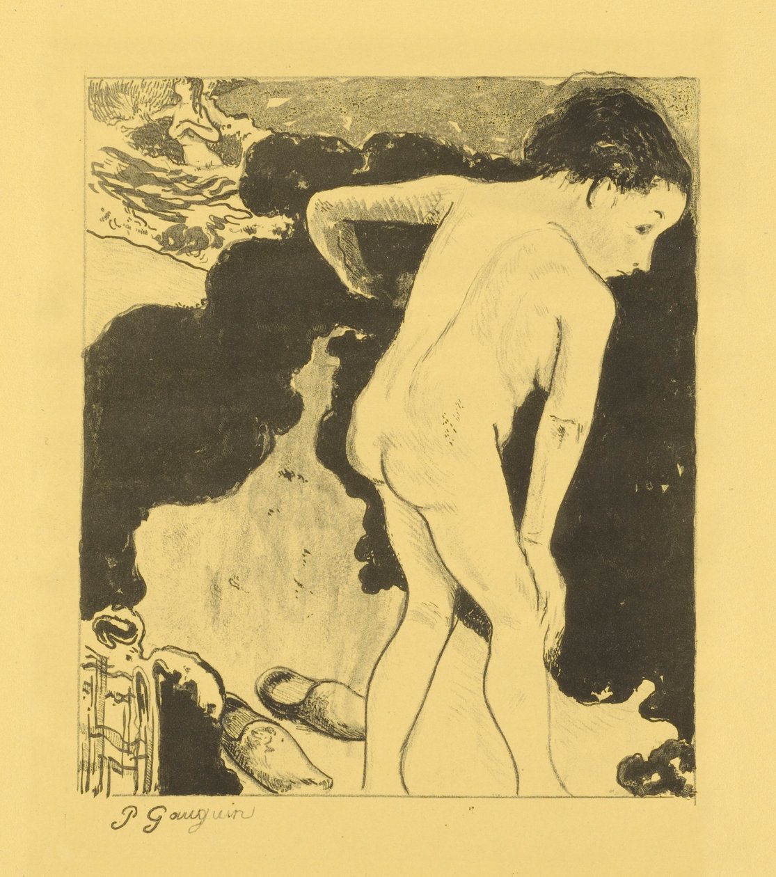Badgäster i Bretagne av Paul Gauguin