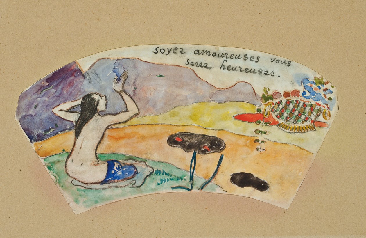 "Var kär du kommer att bli lycklig" av Paul Gauguin
