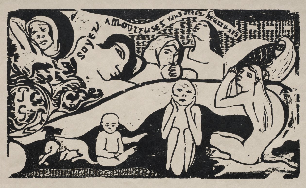 Var kär och du kommer att bli lycklig. av Paul Gauguin
