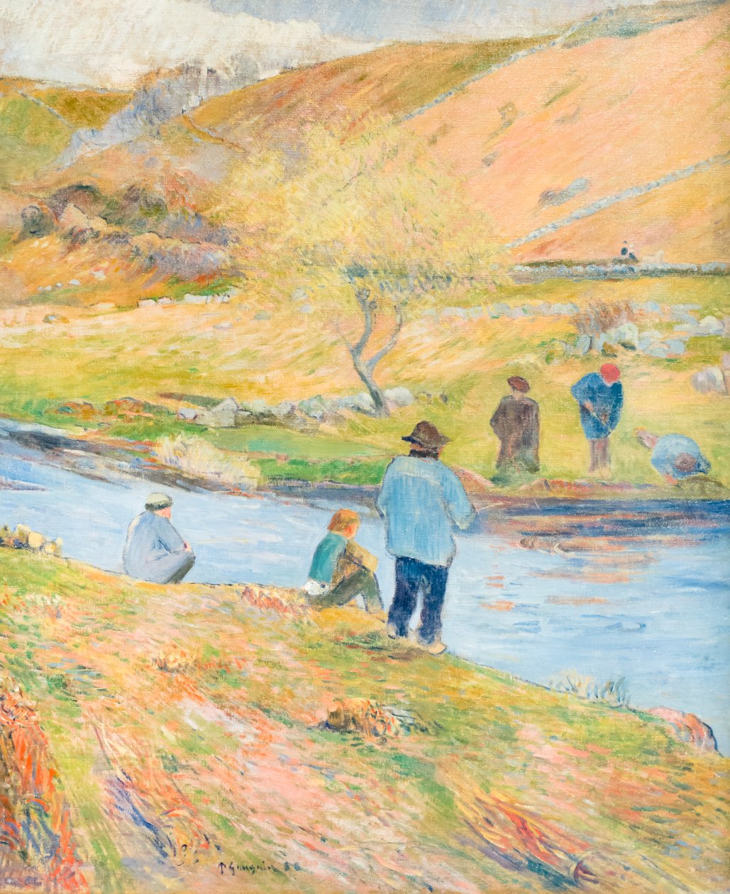 Bretonska fiskare av Paul Gauguin