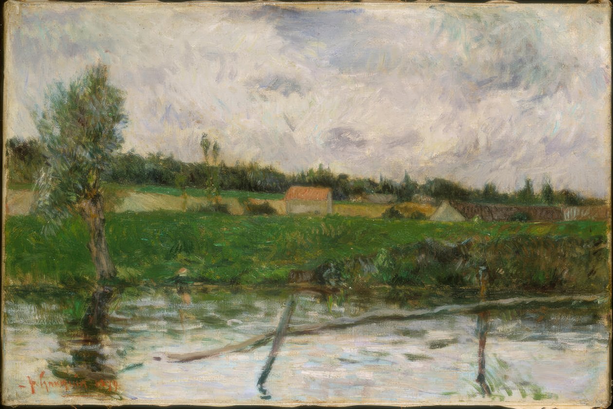 Bretonskt landskap av Paul Gauguin