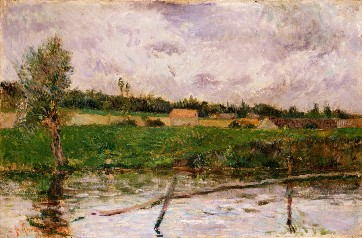 Bretagnes landsbygd, 1879 av Paul Gauguin