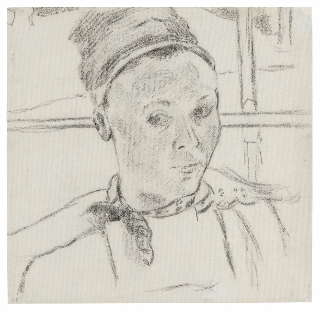 Byst av en ung bretonsk kvinna (möjligen Marie Lagadu) av Paul Gauguin