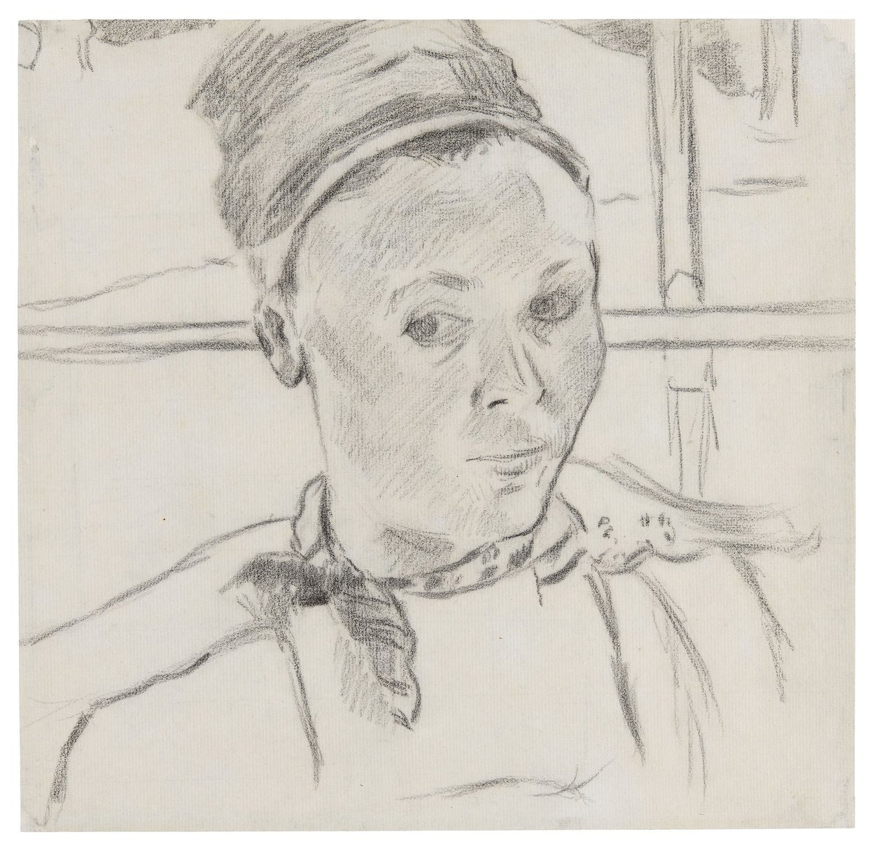 Byst av en ung bretonsk kvinna (möjligen Marie Lagadu) av Paul Gauguin