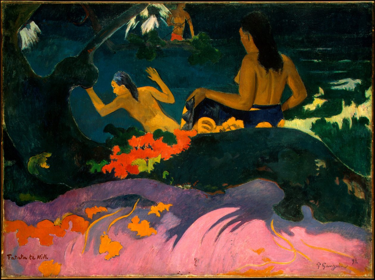 Vid havet nära drömmen av Paul Gauguin