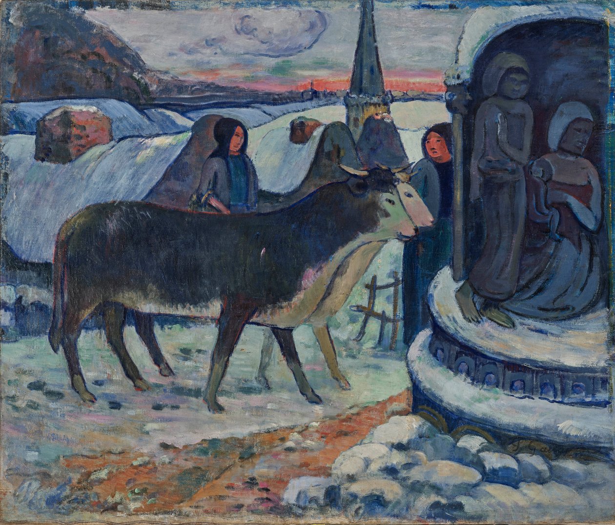 Julnatten - Oxarnas välsignelse av Paul Gauguin