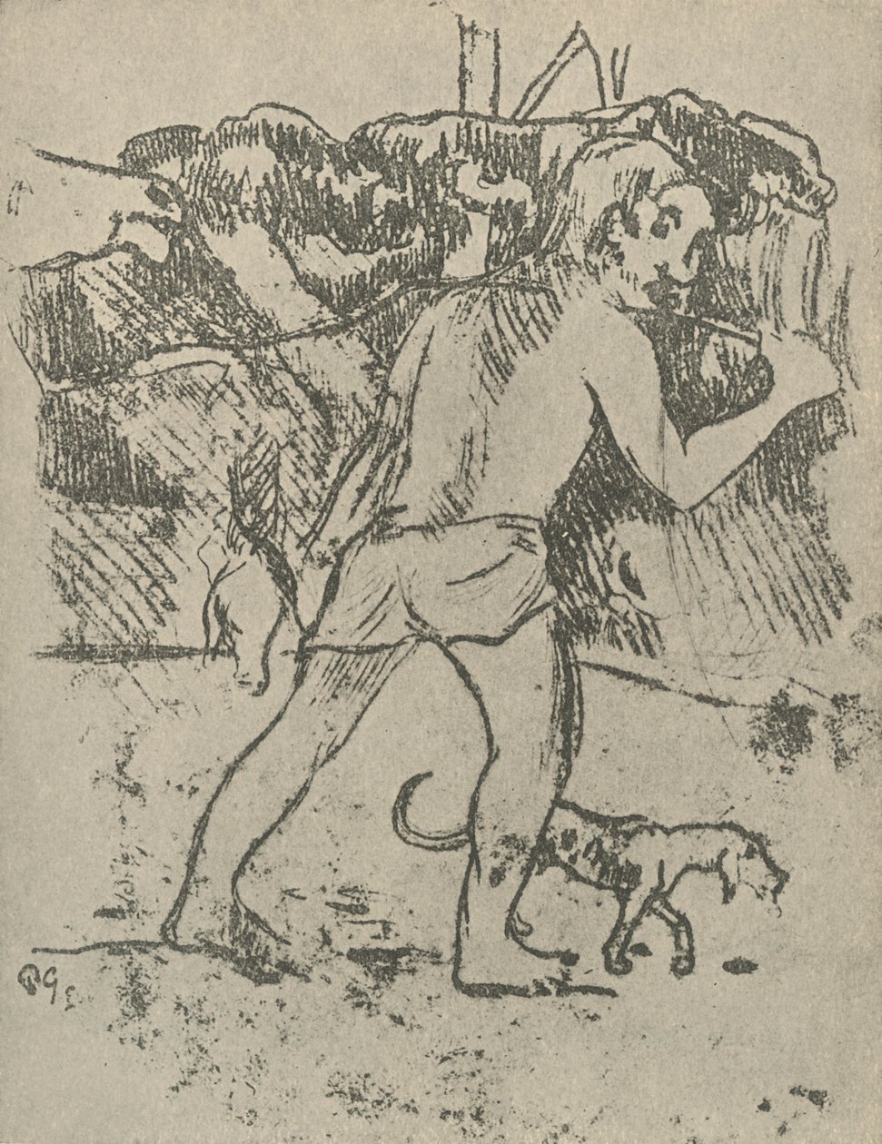 Teckning, 1936 av Paul Gauguin