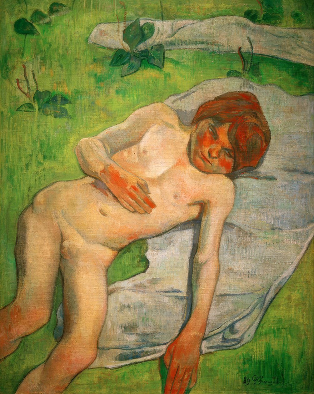 En bretonsk pojke av Paul Gauguin