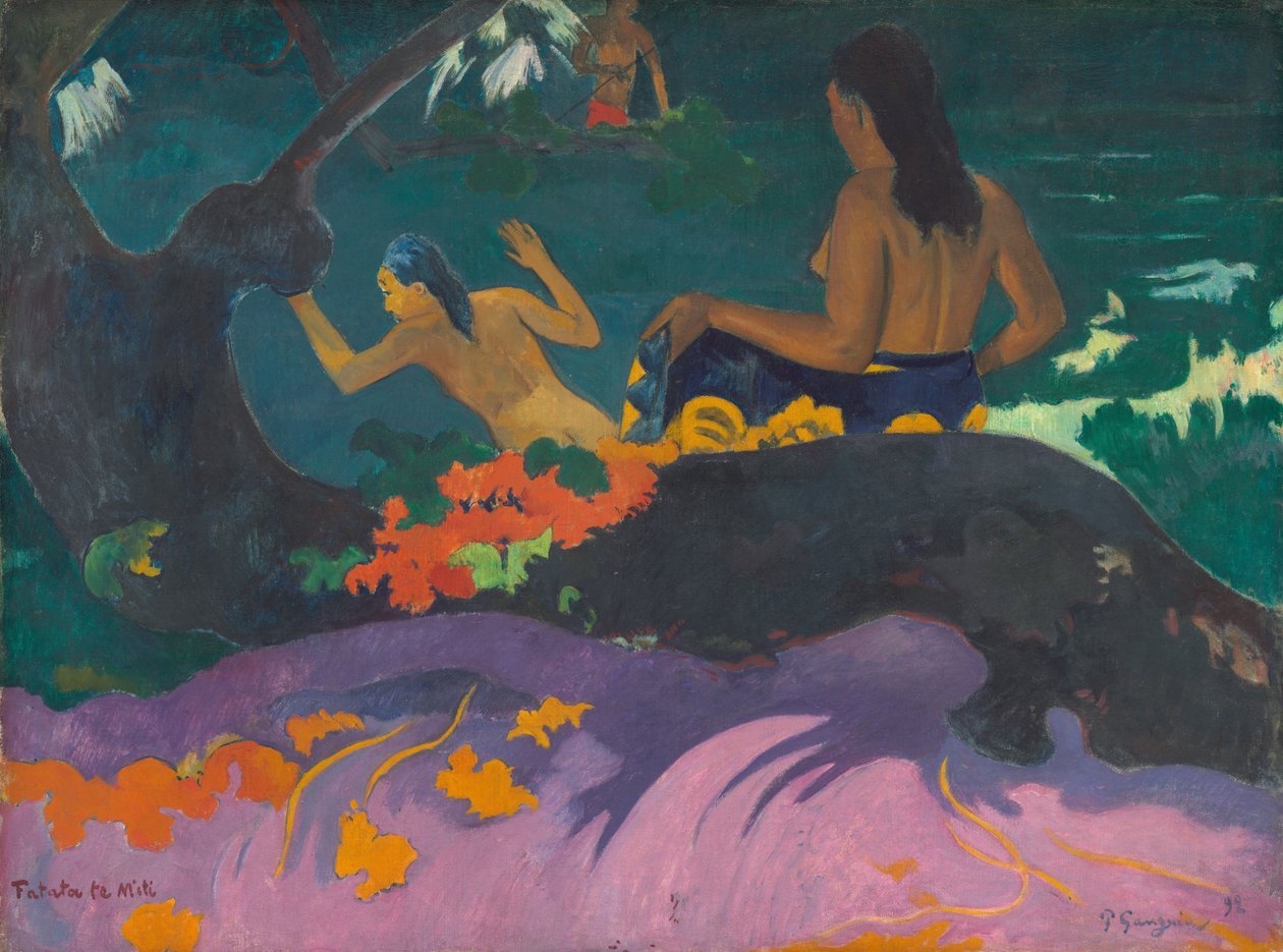 Vid havet av Paul Gauguin