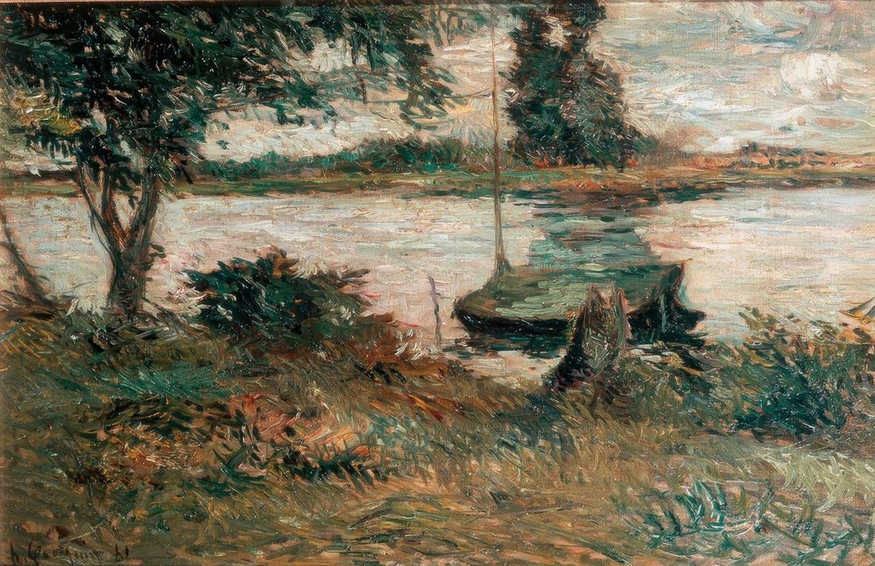 flodbank av Paul Gauguin