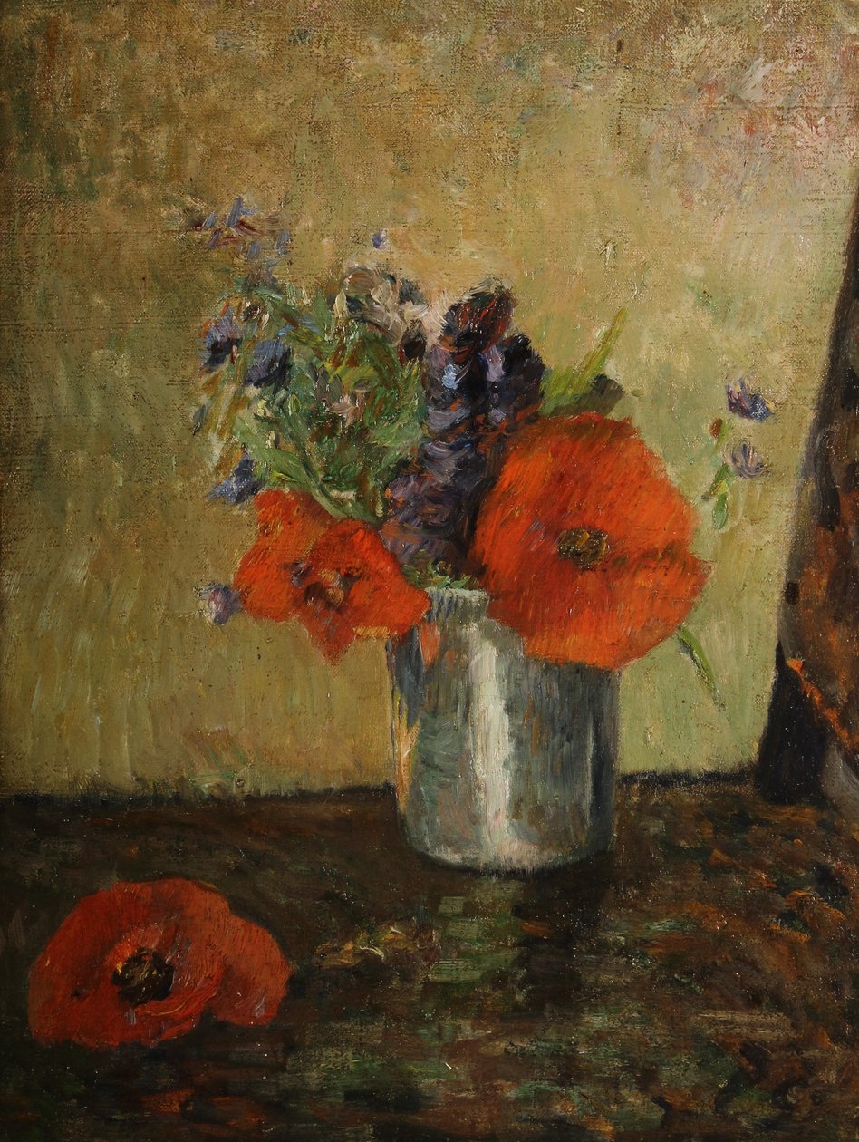 Franska: Sommarblommor i en bägare av Paul Gauguin