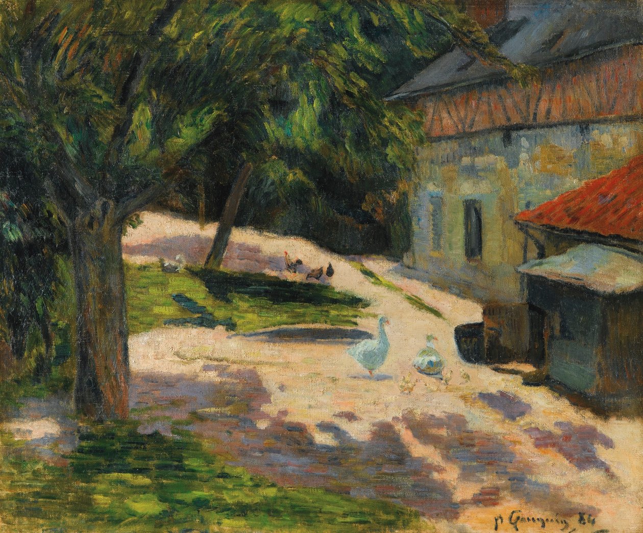 Franska: Le Poulailler av Paul Gauguin