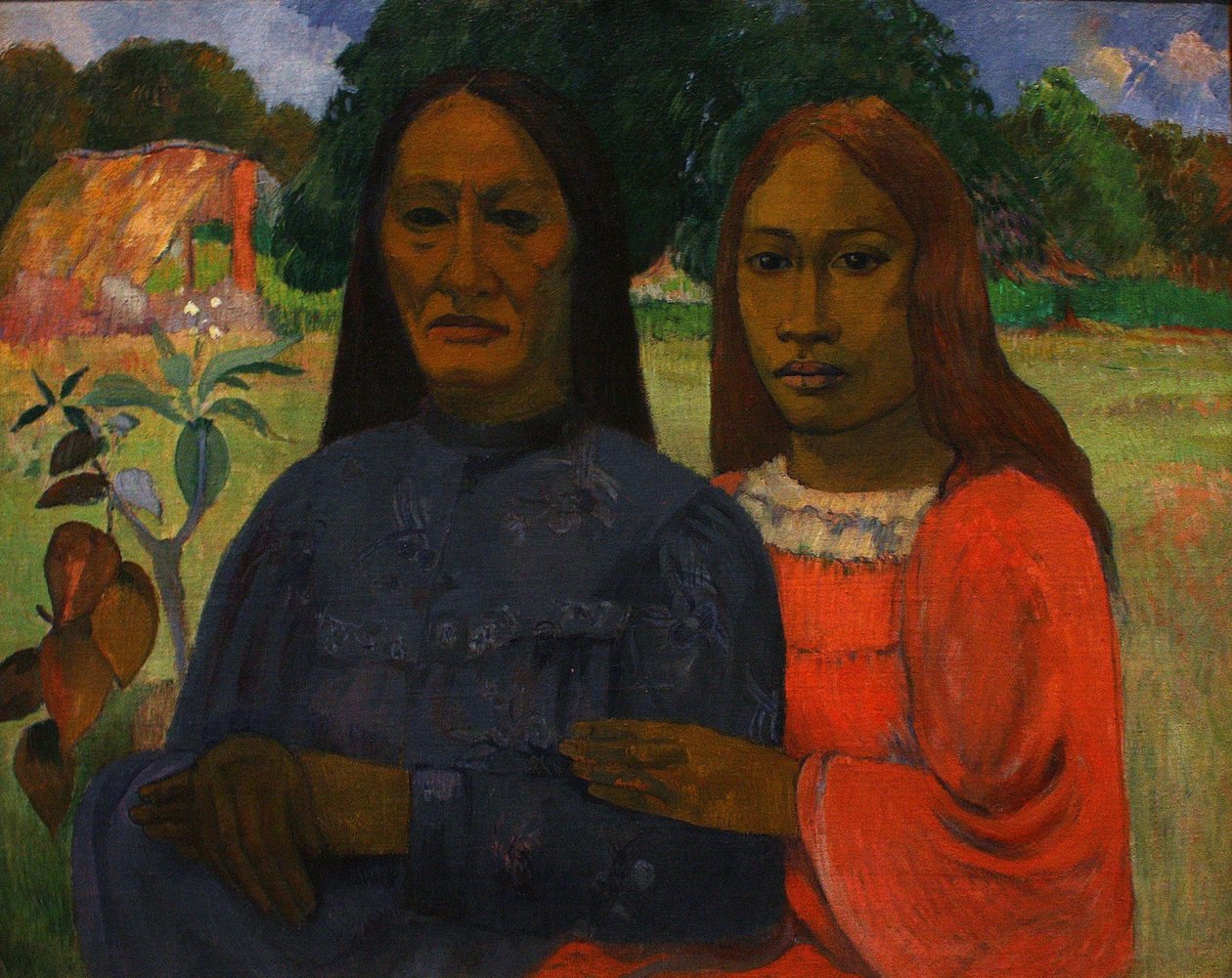 Franska:  Mère et fille Mor och dotter av Paul Gauguin