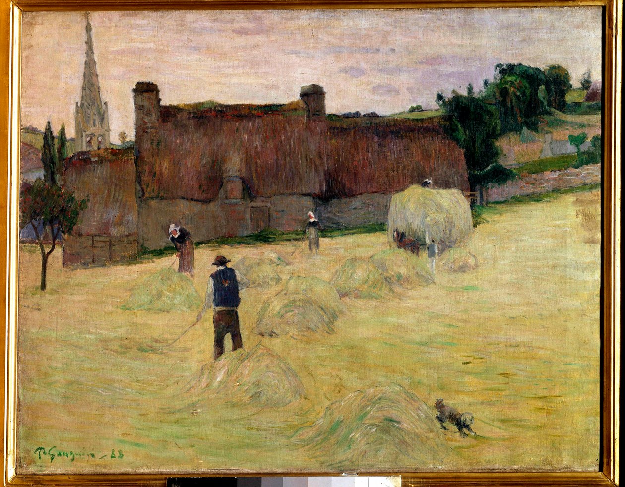 Hö i Bretagne Målning av Paul Gauguin (1848-1903) 1888 Sön. 0,73 x 0,92 m Paris, musee d