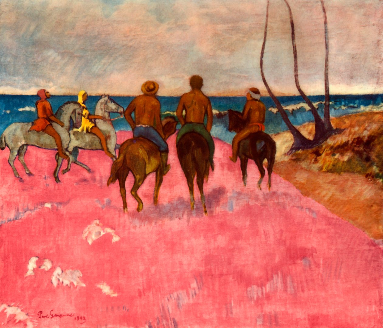 Ryttare på stranden, 1902, 1937. av Paul Gauguin