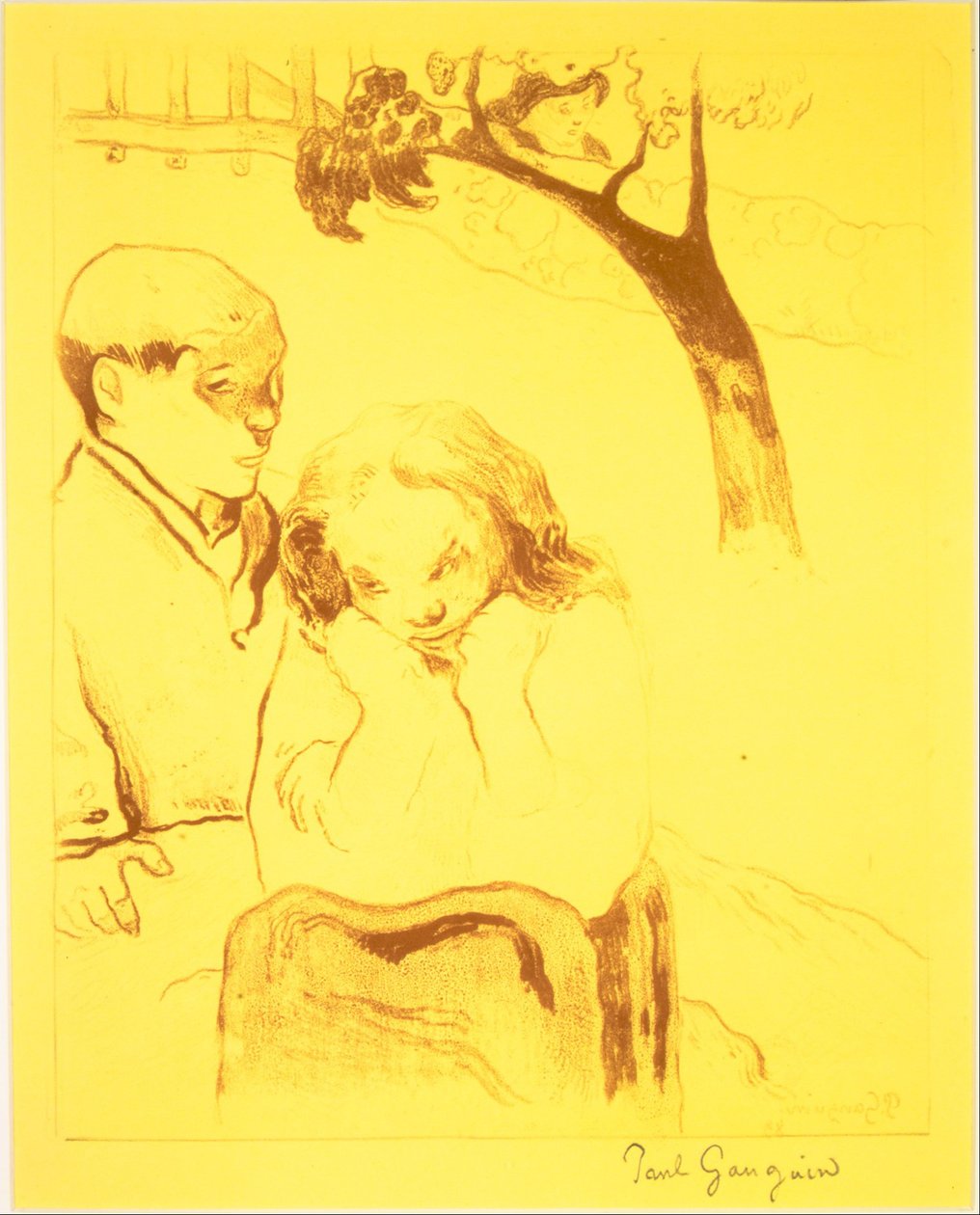 Human Misery, från Volpini Suite: Dessins lithographiques, 1889., 1889. av Paul Gauguin