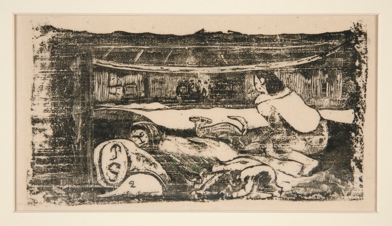 Insidan av lådan av Paul Gauguin