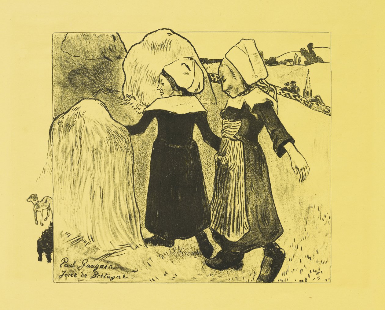Bretagnes glädje, 1889 av Paul Gauguin