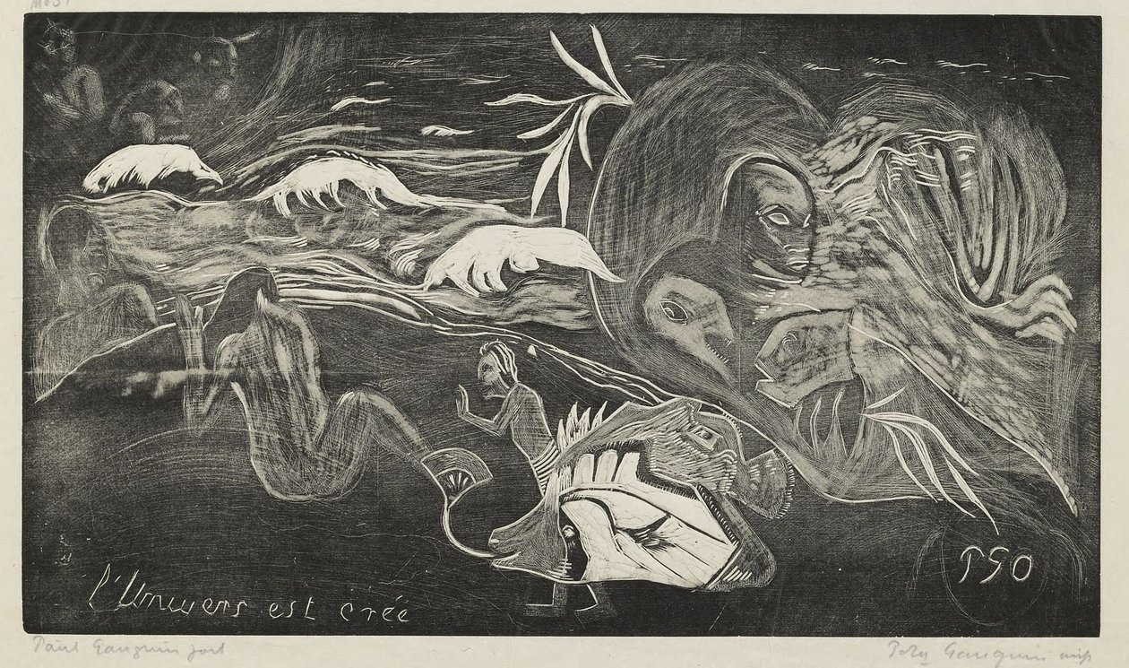 Universum skapas av Paul Gauguin