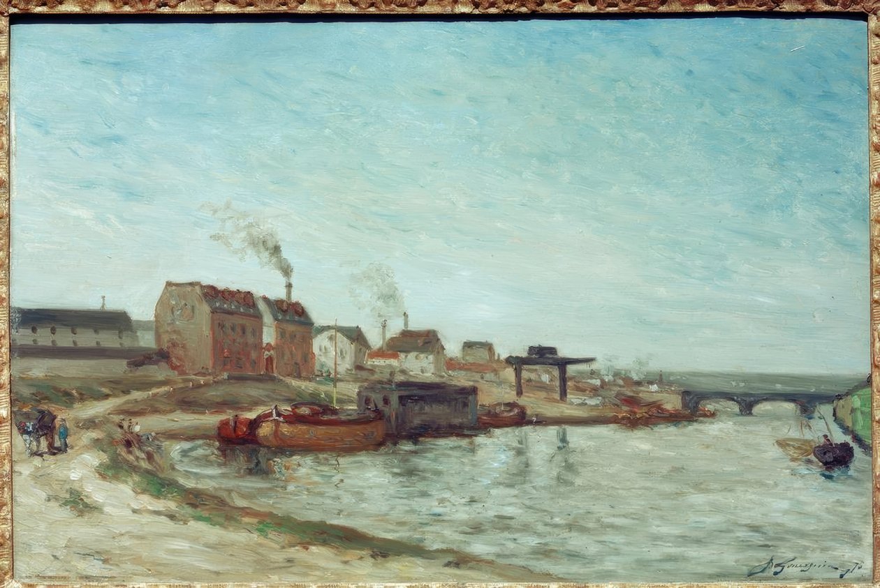 Seinen vid Pont de Grenelle av Paul Gauguin