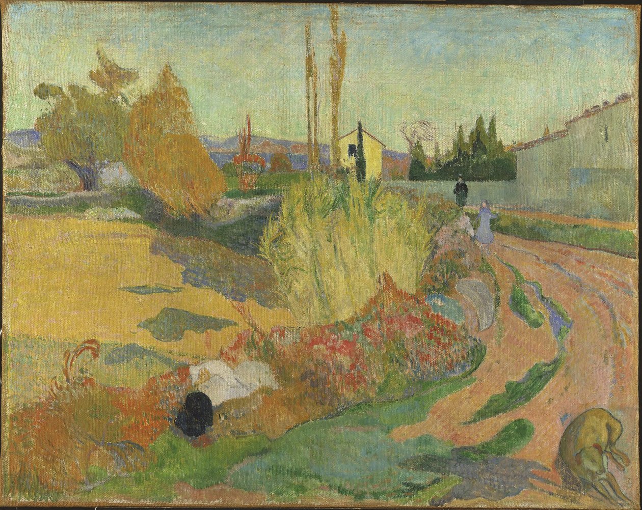 Landskap från Arles av Paul Gauguin