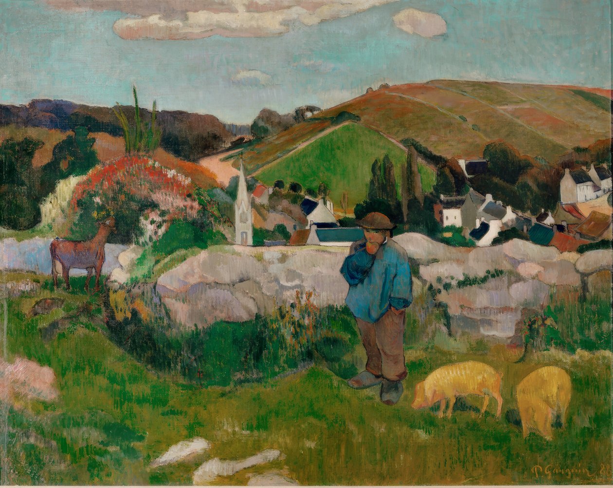 Landsbygden i Bretagne av Paul Gauguin