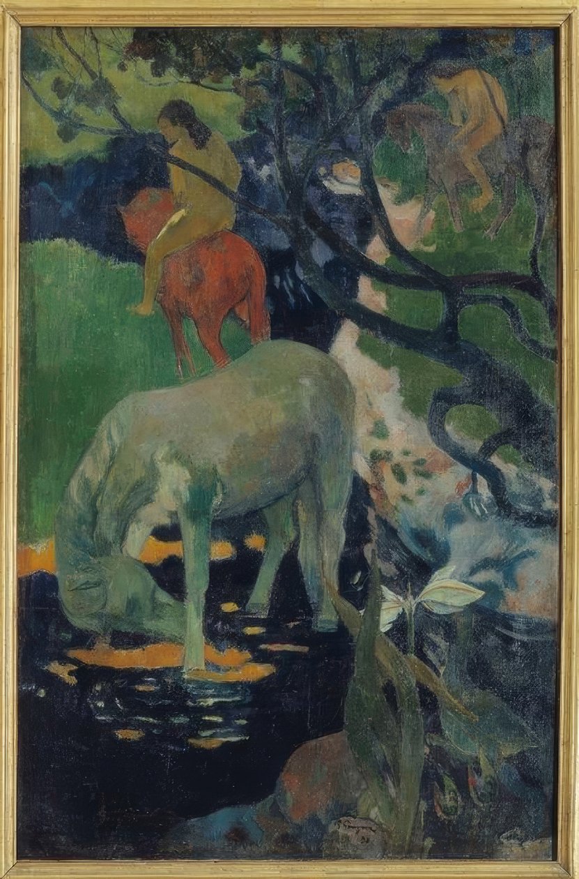 Den vita hästen av Paul Gauguin