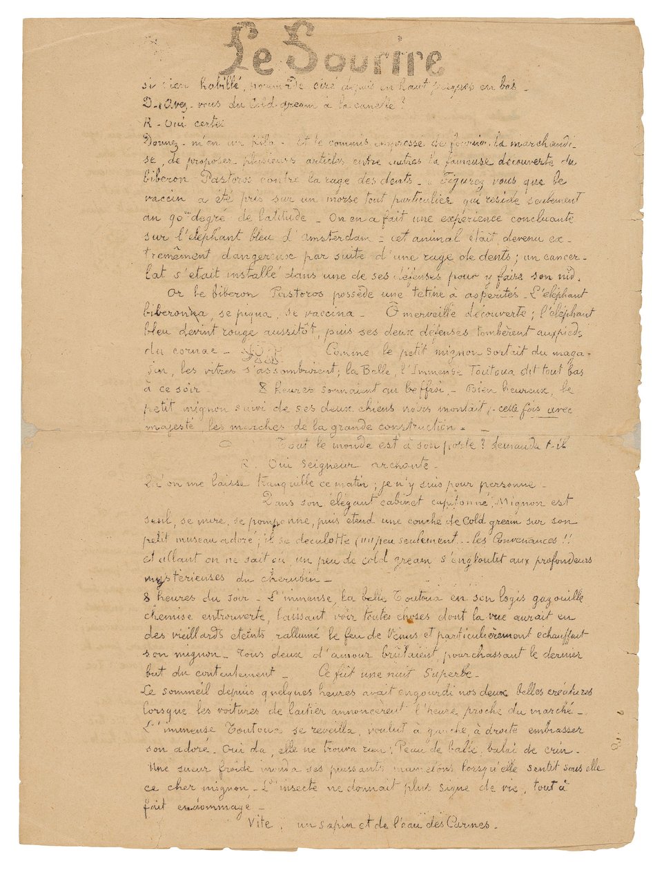 Le sourire: Journal sérieux, 19 september 1899 av Paul Gauguin