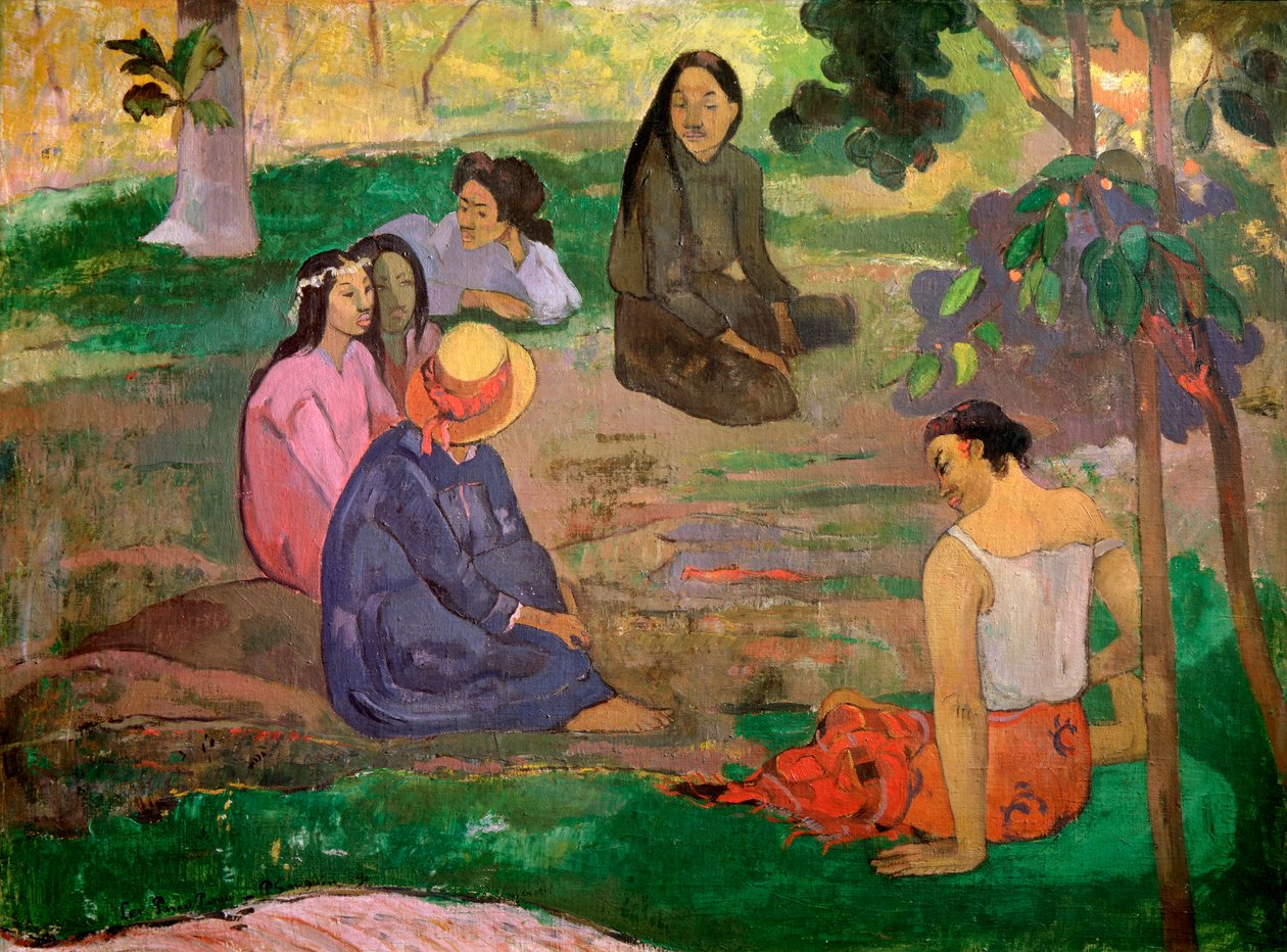Parau Parau-samtalet, 1891 av Paul Gauguin